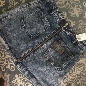 Denim mini skirt